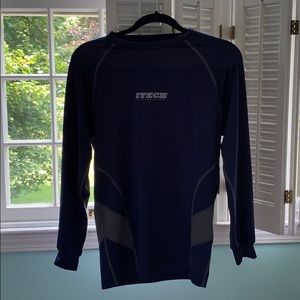 Navy and grey itech long sleeved athletic wear